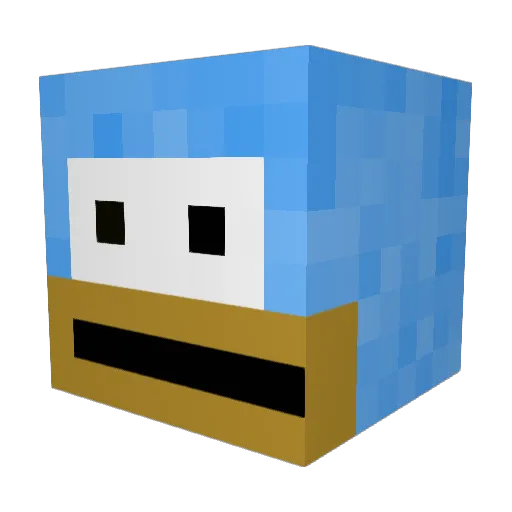 Jnol1 Minecraft avatar head, 3D render