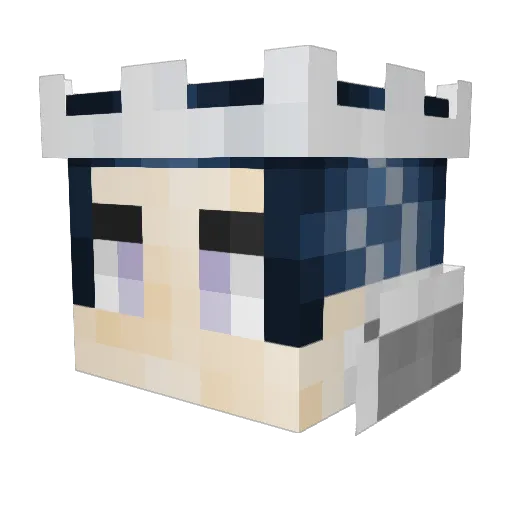 Jnzhu Minecraft avatar head, 3D render