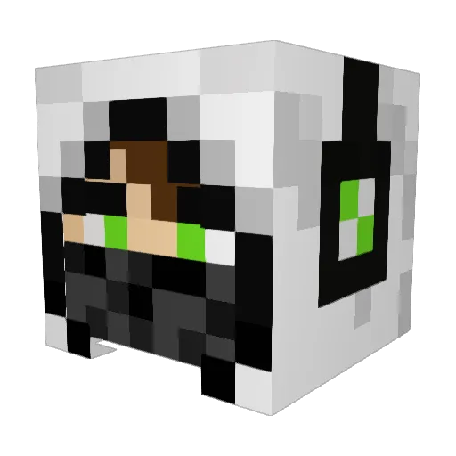 Jo1808 Minecraft avatar head, 3D render
