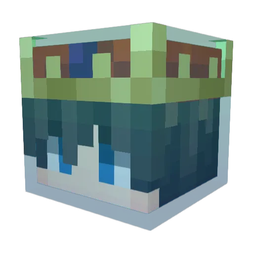 Jo25 Minecraft avatar head, 3D render