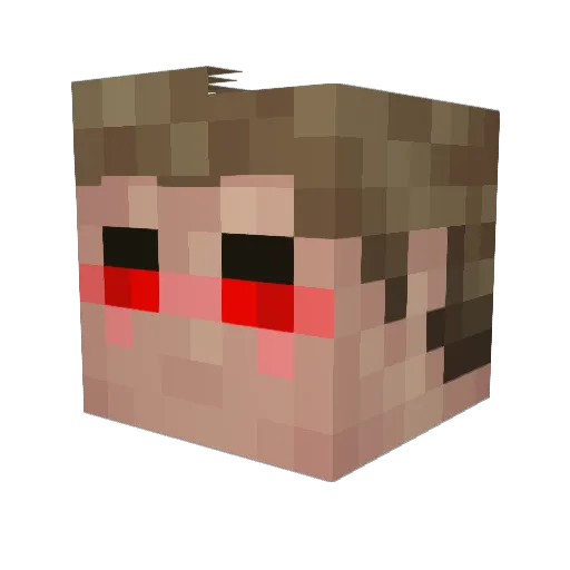 Jo4K1ng77 Minecraft avatar head, 3D render