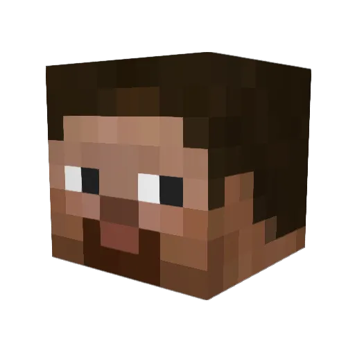 Jo9k7 Minecraft avatar head, 3D render