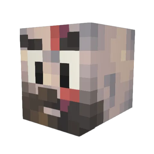 JoAnanas_ Minecraft avatar head, 3D render