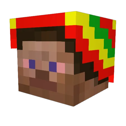JoAutho Minecraft avatar head, 3D render