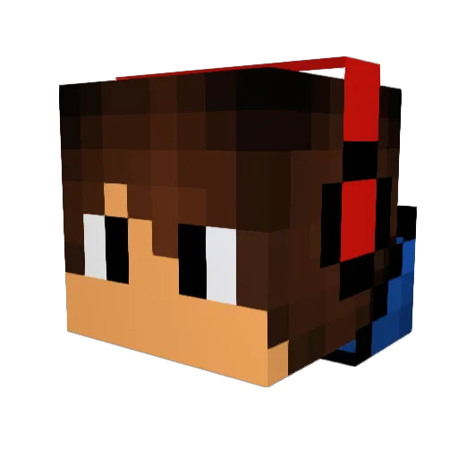 JoBaer2005 Minecraft avatar head, 3D render