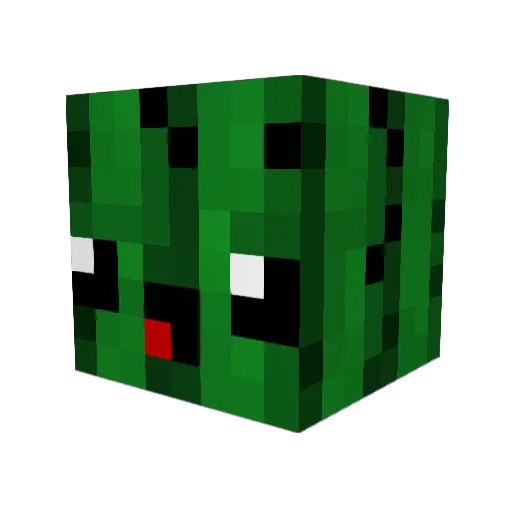 JoBergen Minecraft avatar head, 3D render