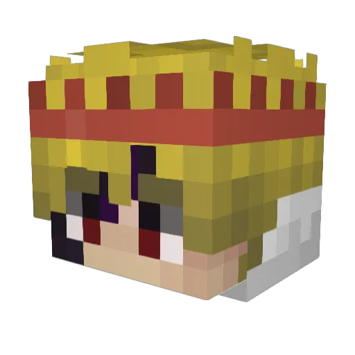 JoBug94 Minecraft avatar head, 3D render