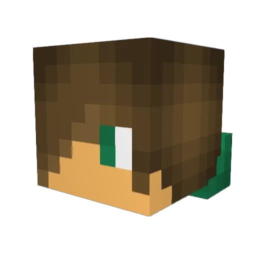 JoCoWe Minecraft avatar head, 3D render