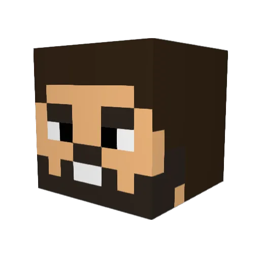 JoDasMango Minecraft avatar head, 3D render