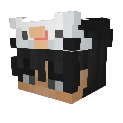 JoDucc Minecraft avatar head, 3D render