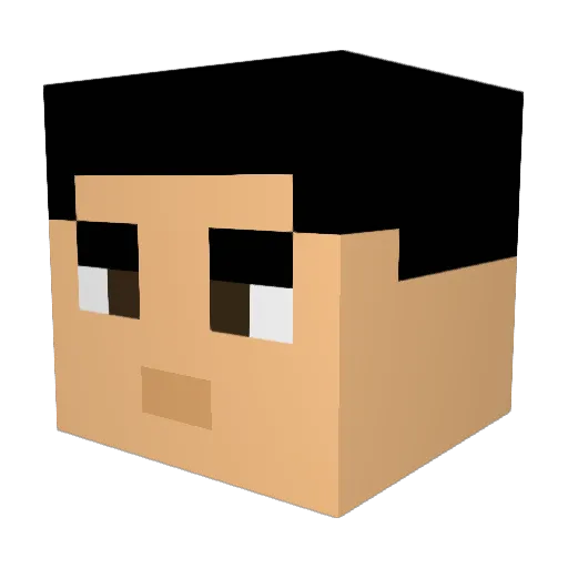 JoHo0205 Minecraft avatar head, 3D render