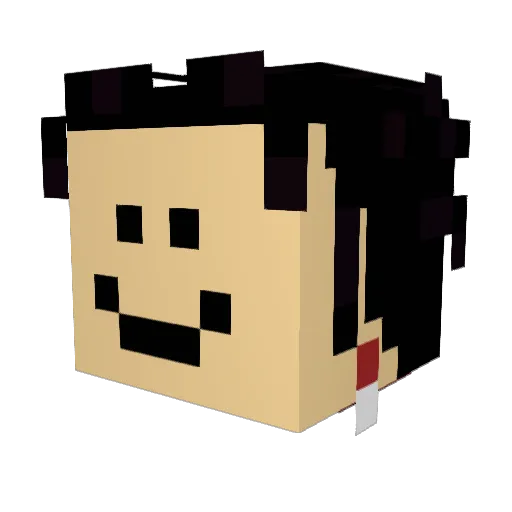 JoHuL7 Minecraft avatar head, 3D render