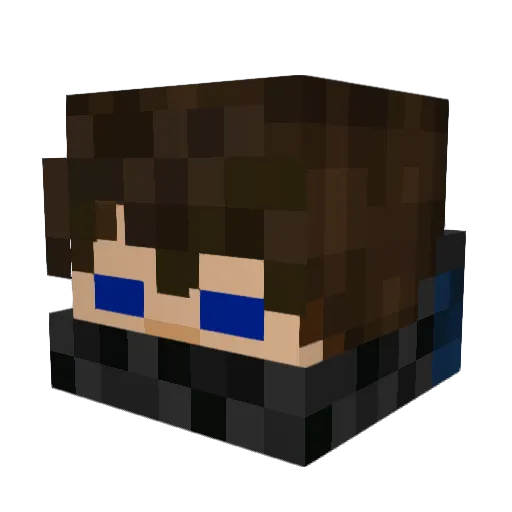JoJoBrian Minecraft avatar head, 3D render