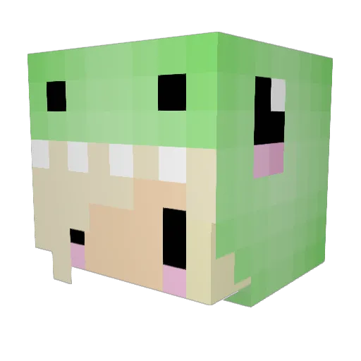 JoJoLo03 Minecraft avatar head, 3D render