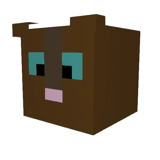 JoJoNH Minecraft avatar head, 3D render