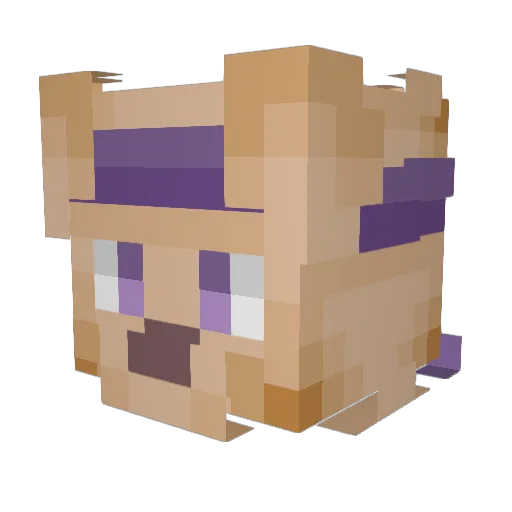 JoJolaris Minecraft avatar head, 3D render