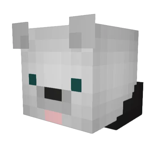 JoJuASCH Minecraft avatar head, 3D render