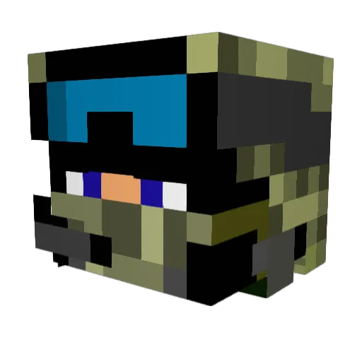 JoK3R9782 Minecraft avatar head, 3D render