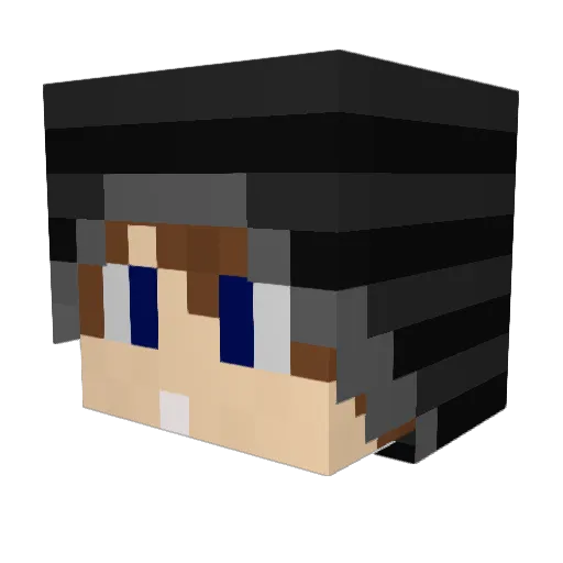 JoK_DoK Minecraft avatar head, 3D render