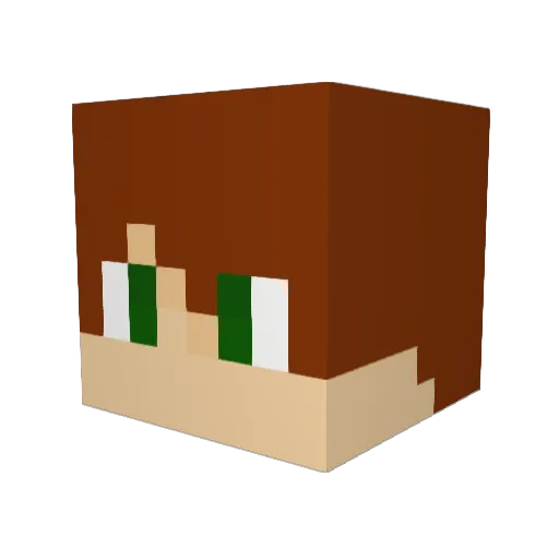 JoLynx2004 Minecraft avatar head, 3D render