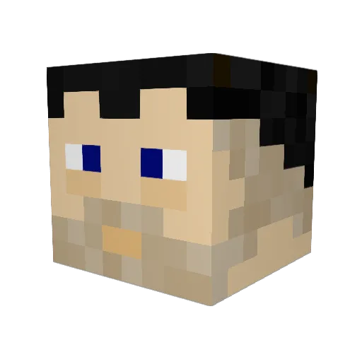 JoMFe Minecraft avatar head, 3D render