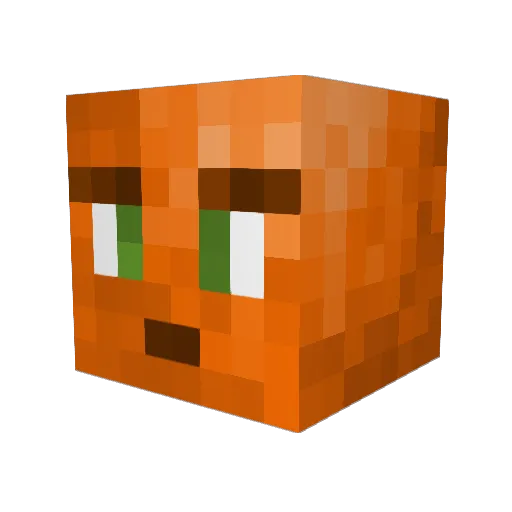 JoMatVal Minecraft avatar head, 3D render