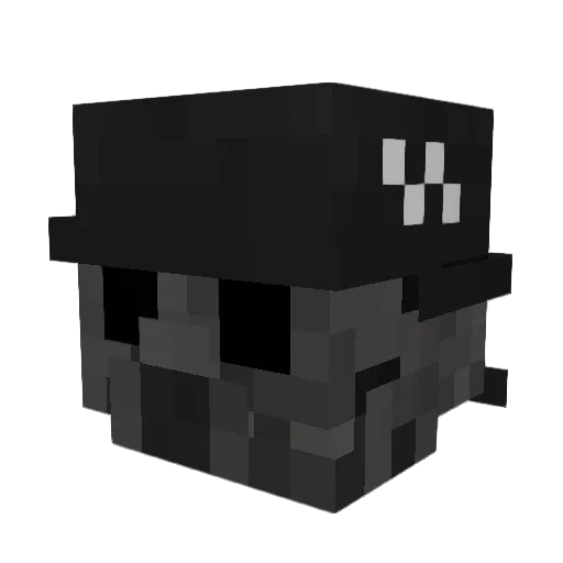 JoMengele Minecraft avatar head, 3D render