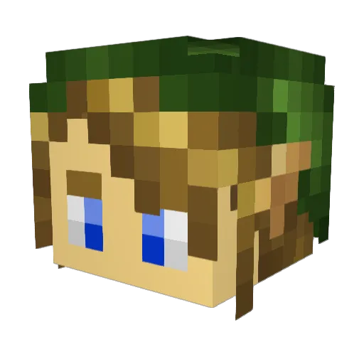 JoMommaaa Minecraft avatar head, 3D render