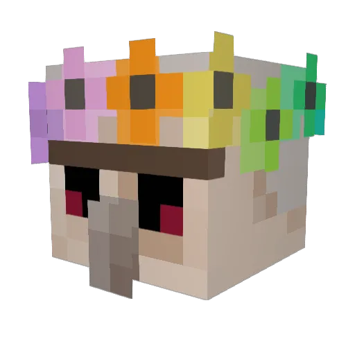 JoNation_ Minecraft avatar head, 3D render