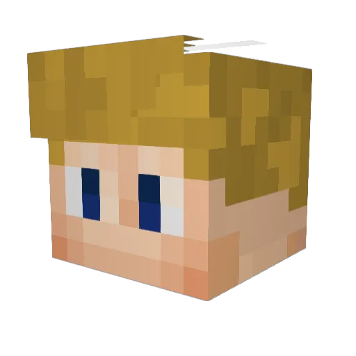 JoOsHii Minecraft avatar head, 3D render