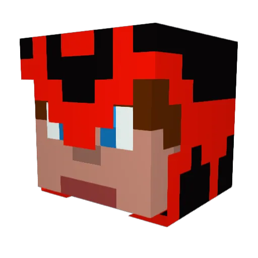 JoRicho Minecraft avatar head, 3D render