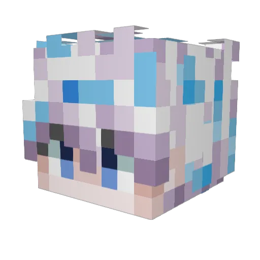JoStarz Minecraft avatar head, 3D render