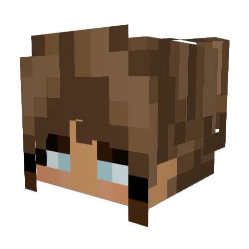 JoThera Minecraft avatar head, 3D render