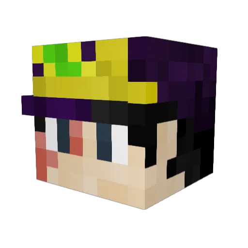 JoTitanic Minecraft avatar head, 3D render