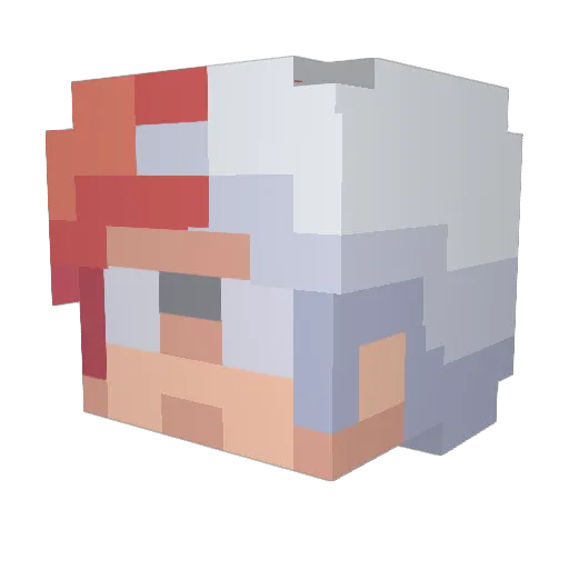 JoWi0404 Minecraft avatar head, 3D render