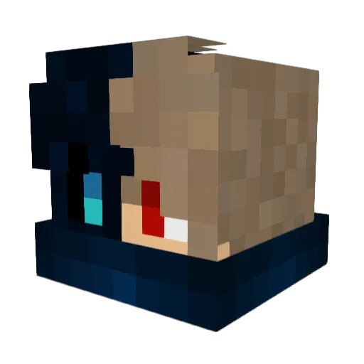 JoXa07_ Minecraft avatar head, 3D render