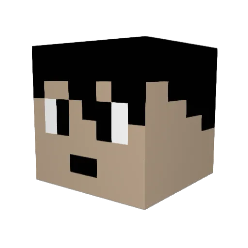Jo_Theha Minecraft avatar head, 3D render