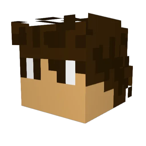 JoaPat Minecraft avatar head, 3D render