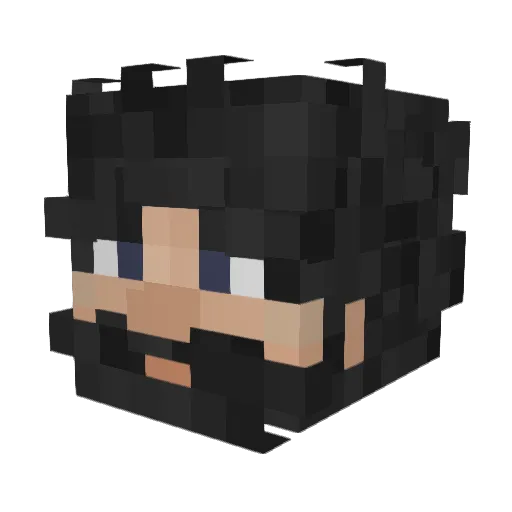 JoaTuf Minecraft avatar head, 3D render