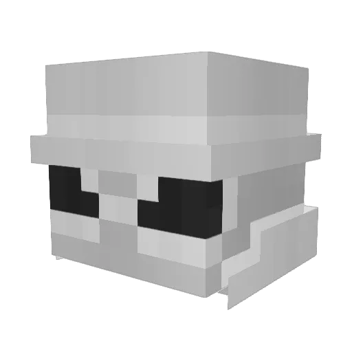 Joabbp Minecraft avatar head, 3D render