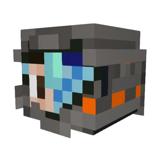 Joacopert Minecraft avatar head, 3D render