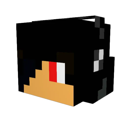 Joacson Minecraft avatar head, 3D render