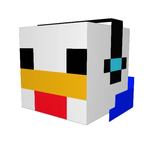 Joahtrul Minecraft avatar head, 3D render