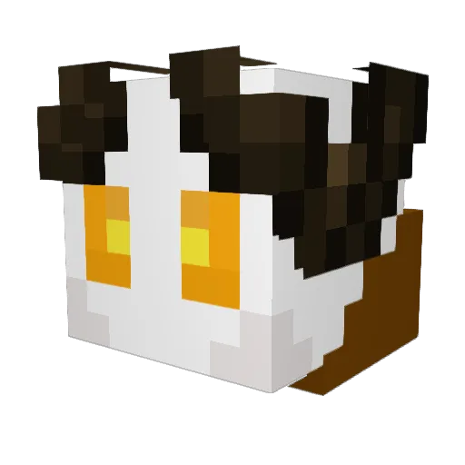 Joakeno Minecraft avatar head, 3D render