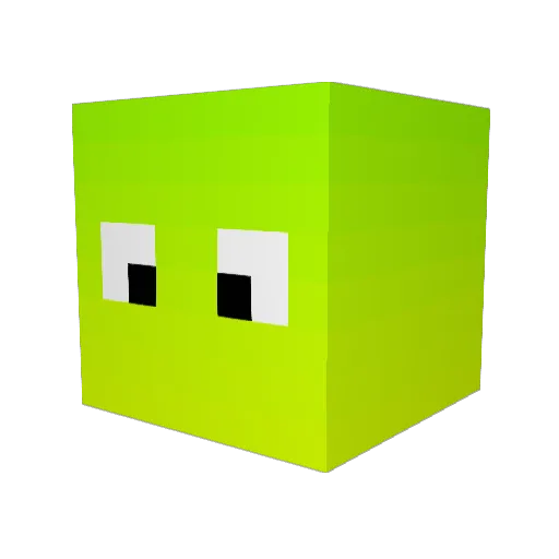 Joakimba Minecraft avatar head, 3D render
