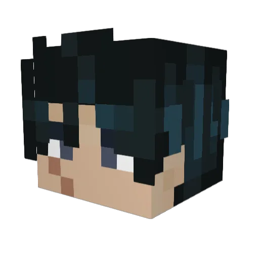 Joakokos Minecraft avatar head, 3D render