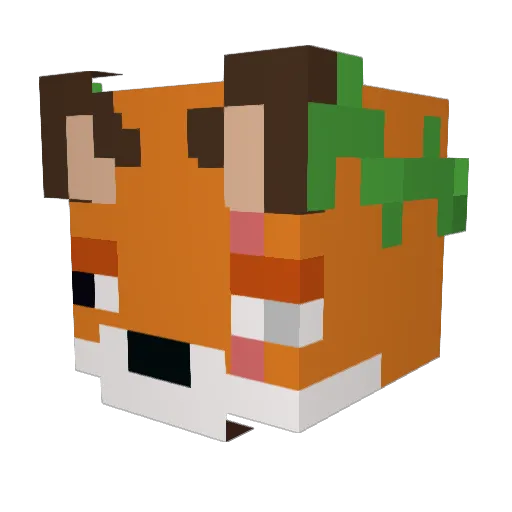 JoakyCraftSword Minecraft avatar head, 3D render