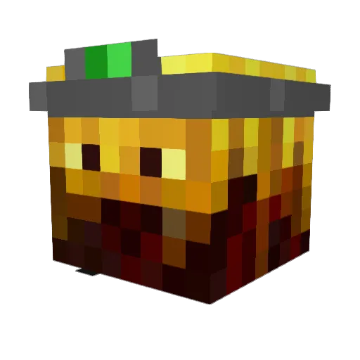 Joaman0 Minecraft avatar head, 3D render