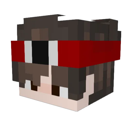JoanSkywalker Minecraft avatar head, 3D render
