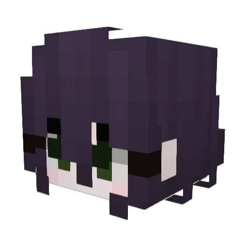 Joan_dv Minecraft avatar head, 3D render